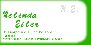 melinda eiler business card